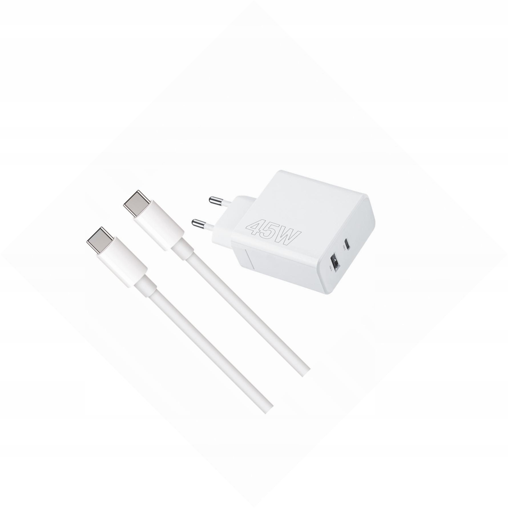 Szybka ładowarka 45W z długim kablem 2m 2 wejścia do Realme 12 5G