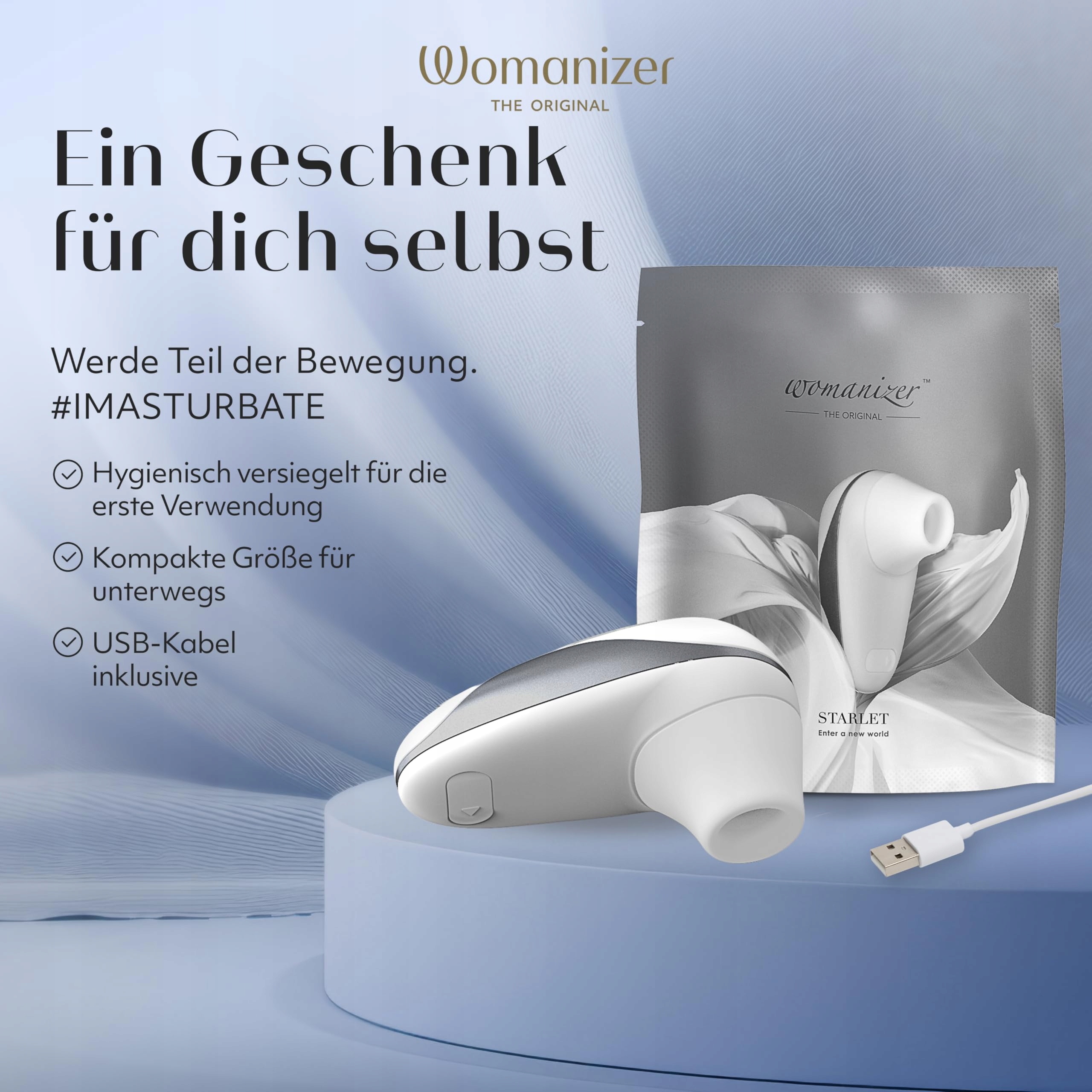 WOMANIZER Starlet Stymulator Klitorisu Dla Kobiet Wodoodporny i Cichy — miniatura 8