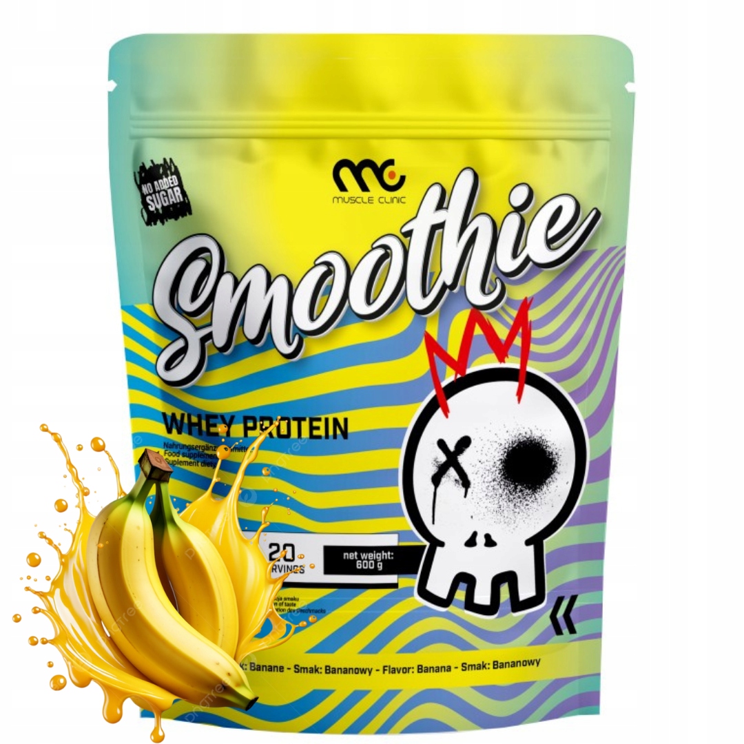 Muscle Clinic Smoothie Whey Protein 600 g Wpc 86% chutný proteinový protein