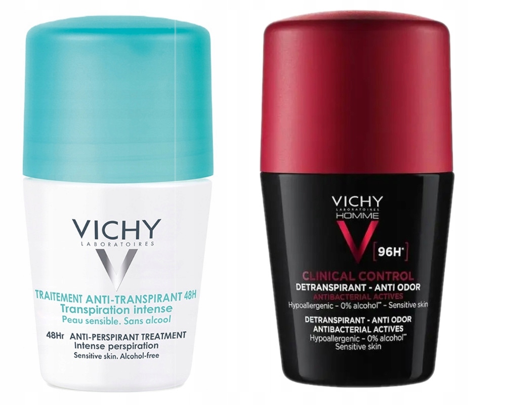 Zestaw Kulkek Vichy Antperspirant dla Mężczyzn 96h 50ml+DLA Kobiet