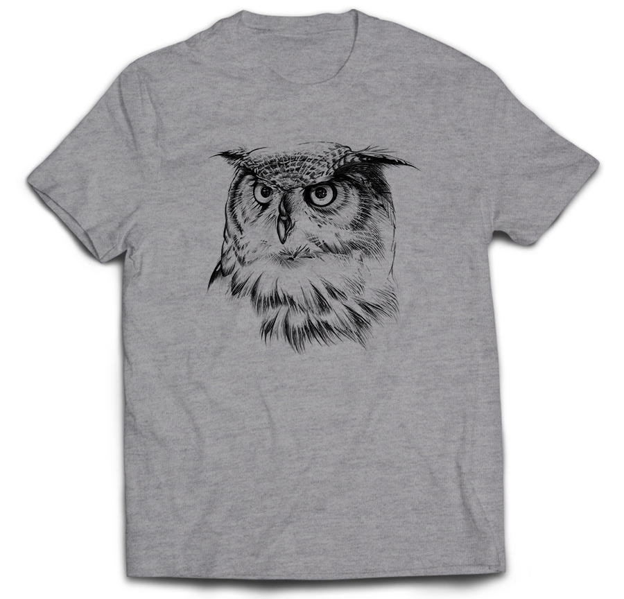 

Koszulka z sową tshirt sowa sowy sówka owl noc L