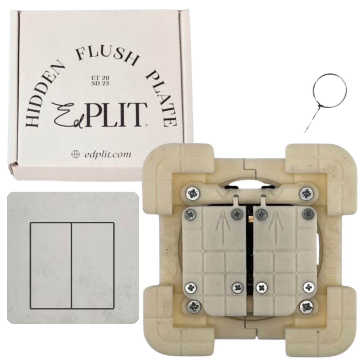 Ukryty włącznik Edp E40017 Włącznik pojedynczy do instalacji elektrycznych