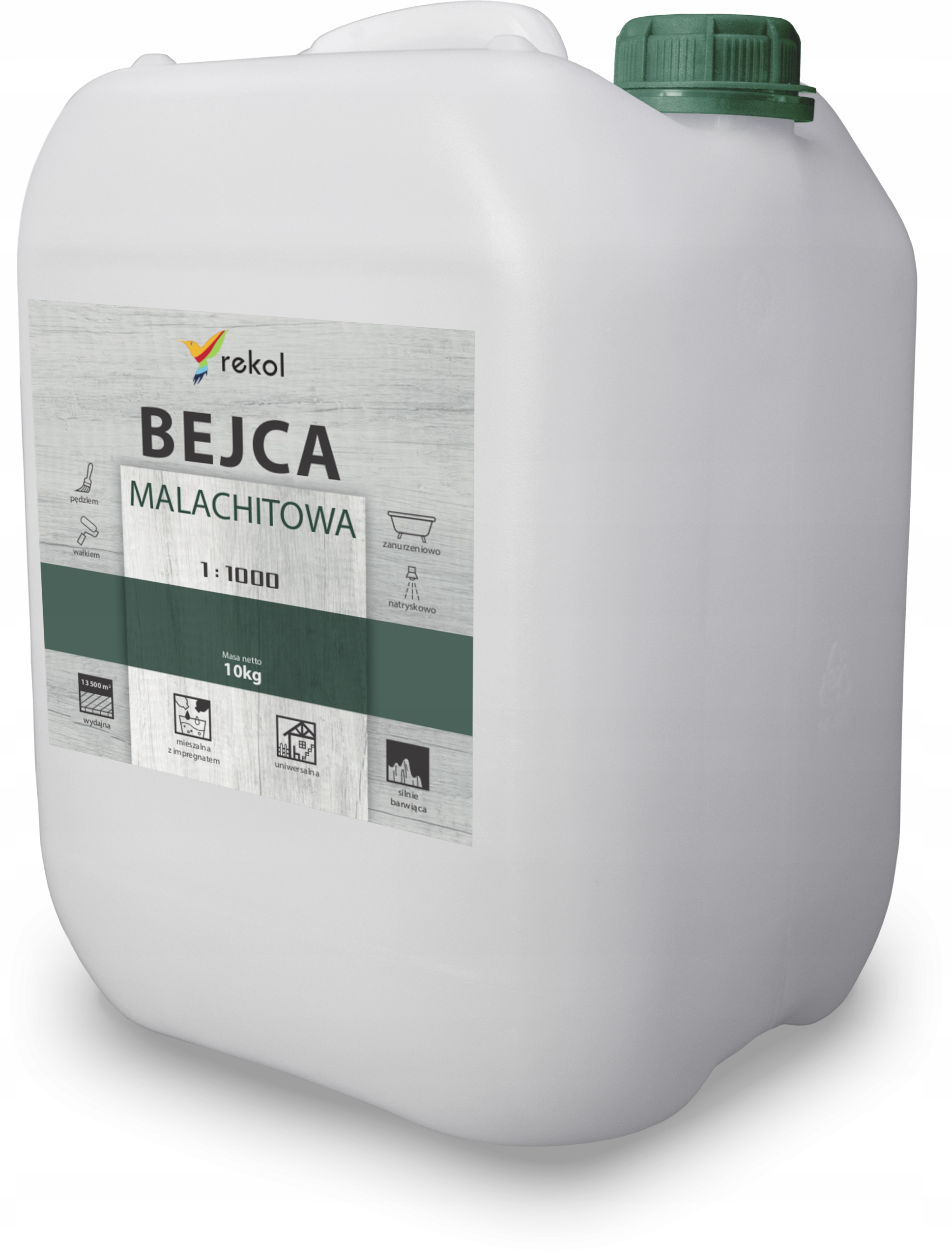 Rekol Mořidlo Na Dřevo Malachitové 10kg Barvivo Na Impregnace Značkovač