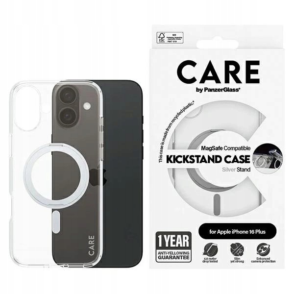 Etui Care by PanzerGlass Feature Kickstand Case z MagSafe na iPhone 16 Plus