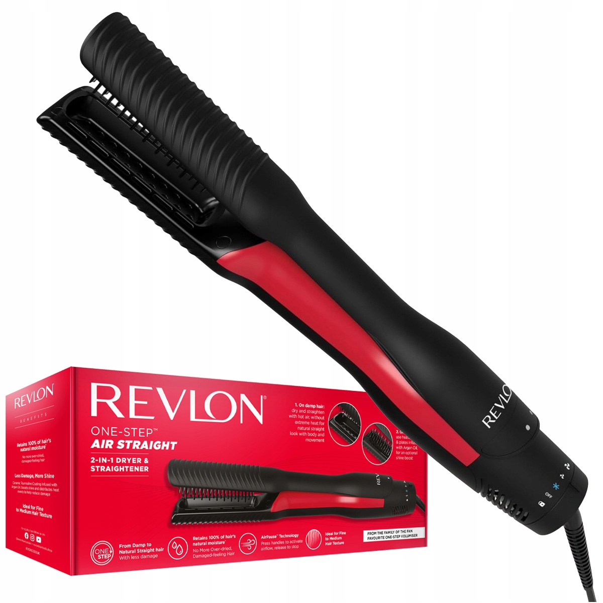 Žehlička Na Vlasy na vysoušeč vlasů Revlon RVDR5330 One-Step