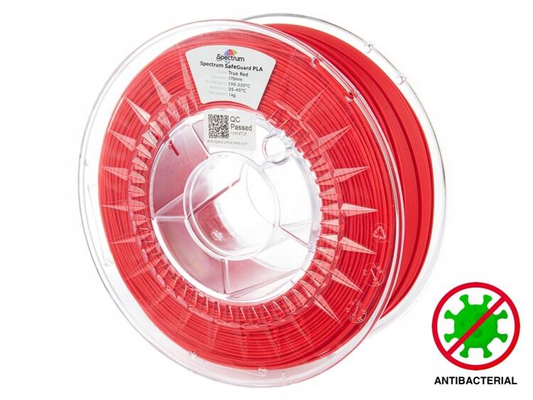 Filament Spectrum SafeGuard Pla 1.75 mm True Red 1 kg Červený
