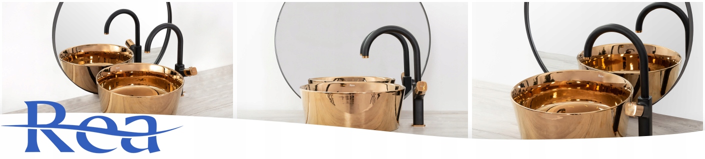 Bateria Umywalkowa Czarna SALTO WYSOKA - REA Linia Salto