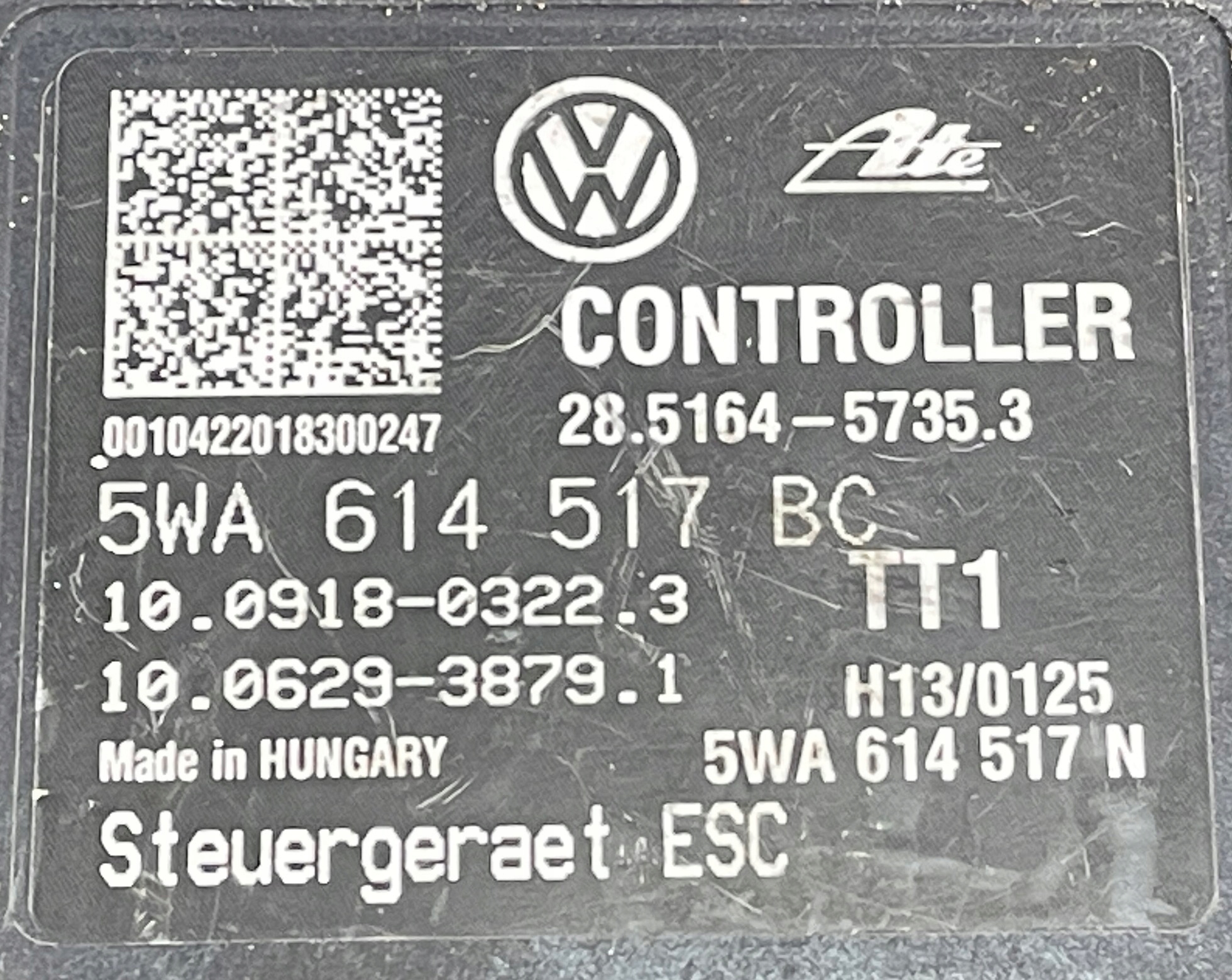AUDI VW SEAT SKODA POMPA ABS 5WA614517BC