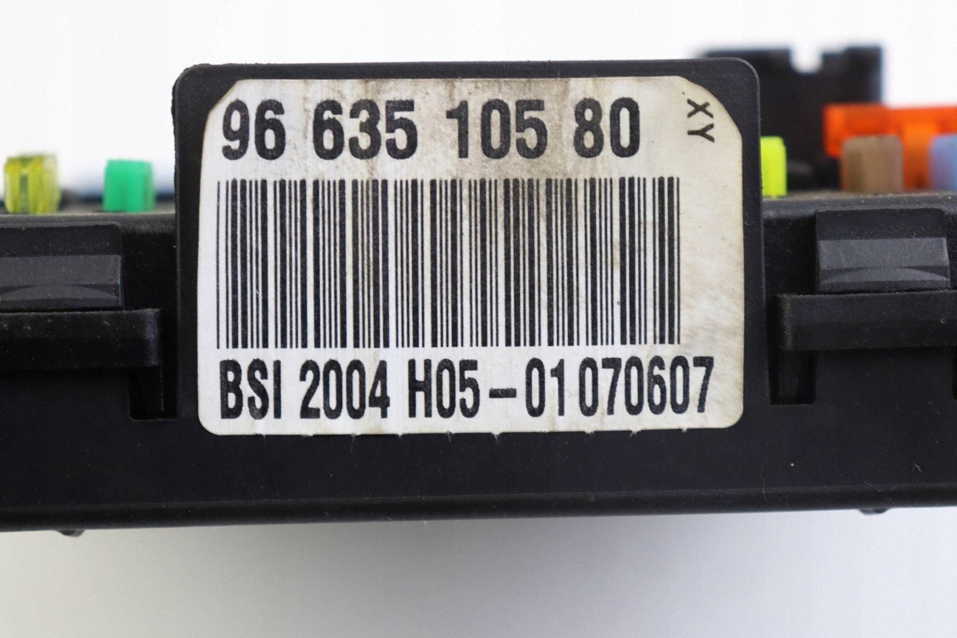 CITROEN PEUGEOT module compartment control unit BSI 9663510580 21676031-5B