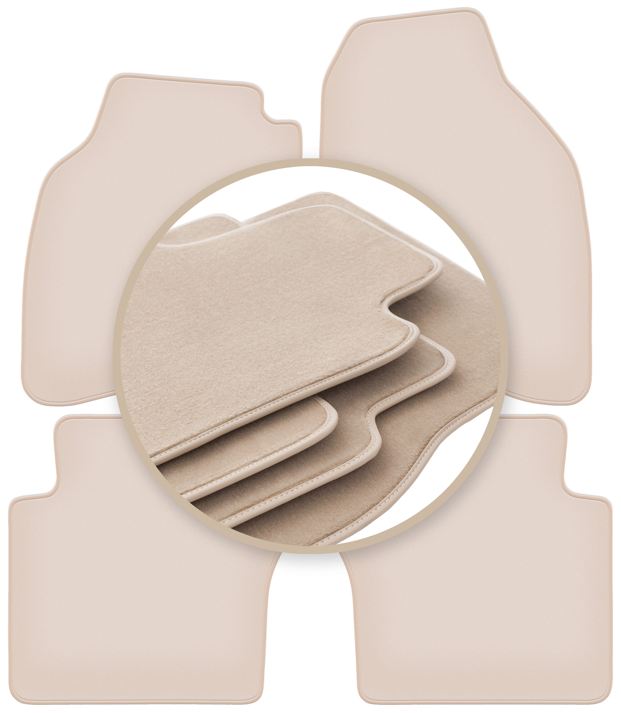 Velúrové koberčeky 10 mm Premium pre: Honda Jazz II hatchback 2002-2008