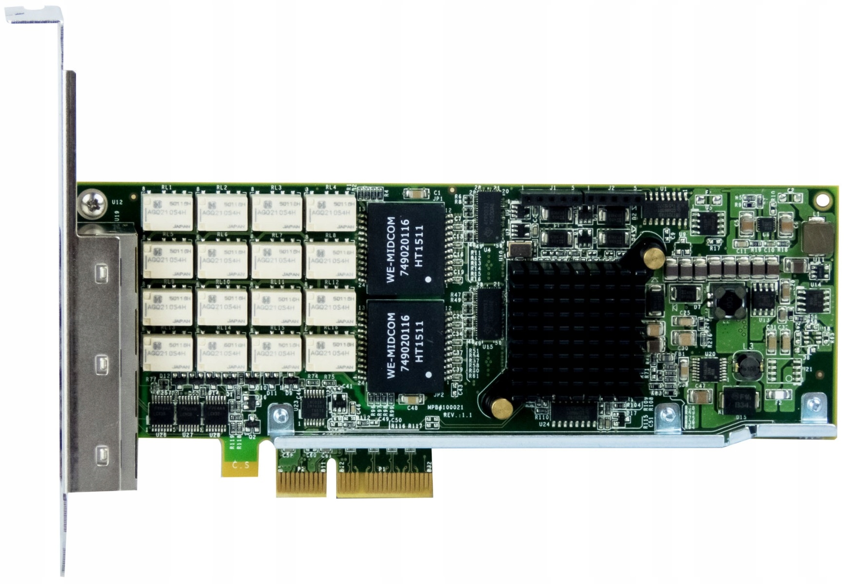 Riverbed 410-00115-01 REV:1.1 Quad Port RJ-45 PCIe