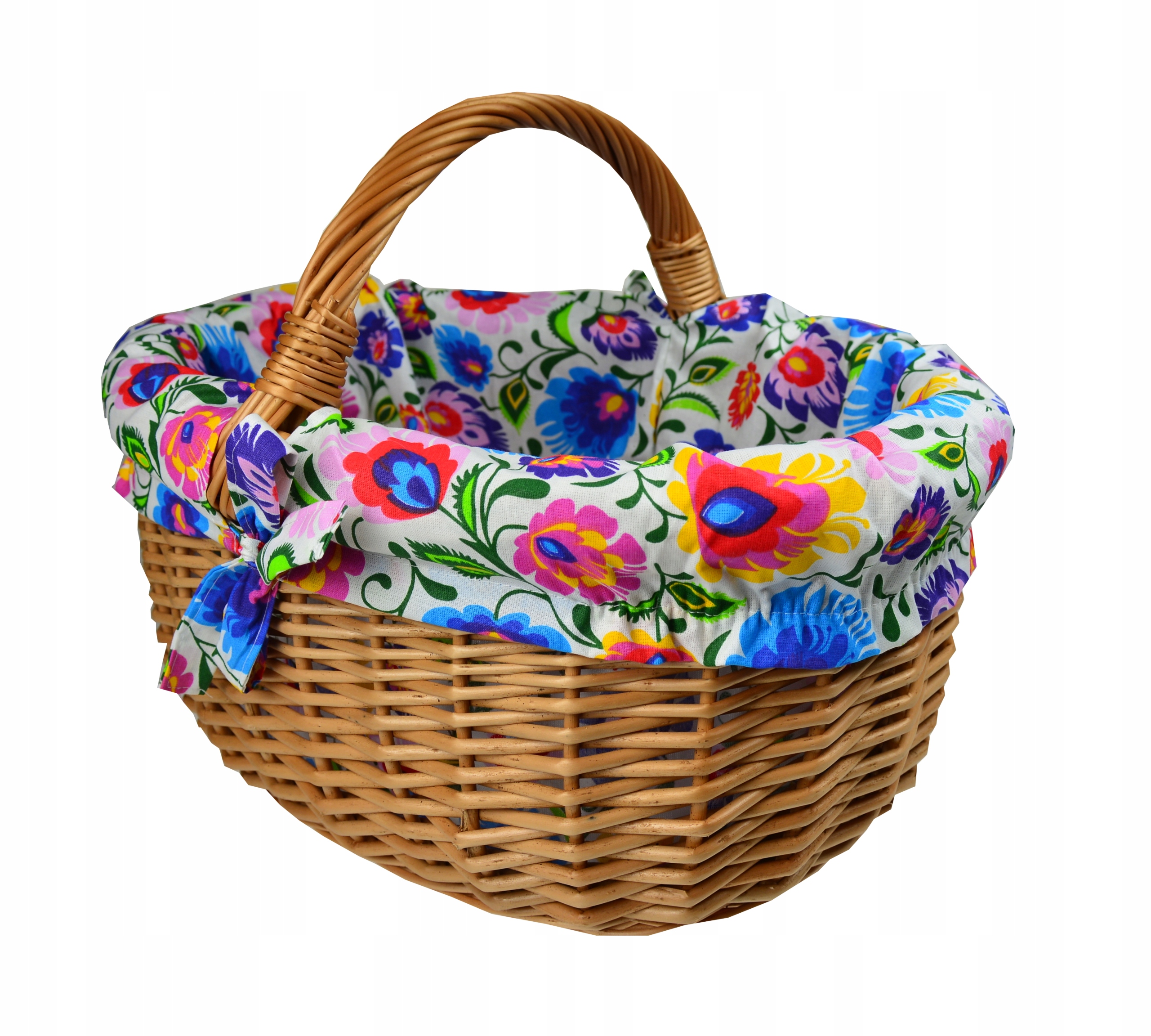 KOSZYK NA PIKNIK wiklinowy kosz PIKNIKOWY + WKŁAD