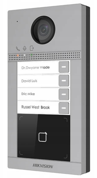 Bránová stanica Hikvision DS-KV8413-WME1(C)/Flush Podomietkový bránový panel