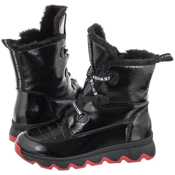 

Buty Damskie Trzewiki Botki Artiker Czarne 51C0357