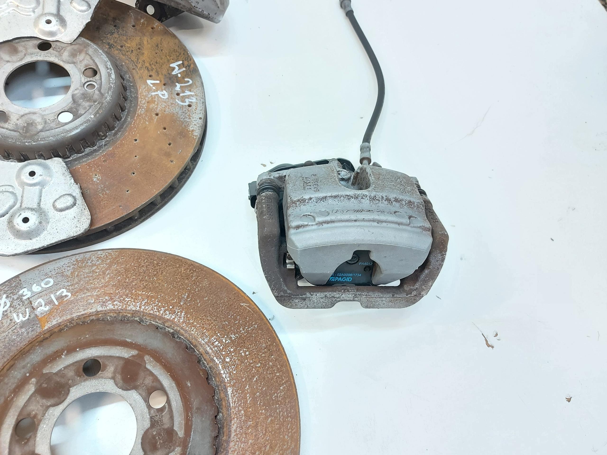 MERCEDES W213 E300de Kombi caliper brake disc front rear part komplet