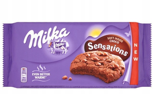 12 Sztuk Milka Ciastka Soft Inside Choco Sensations 156G