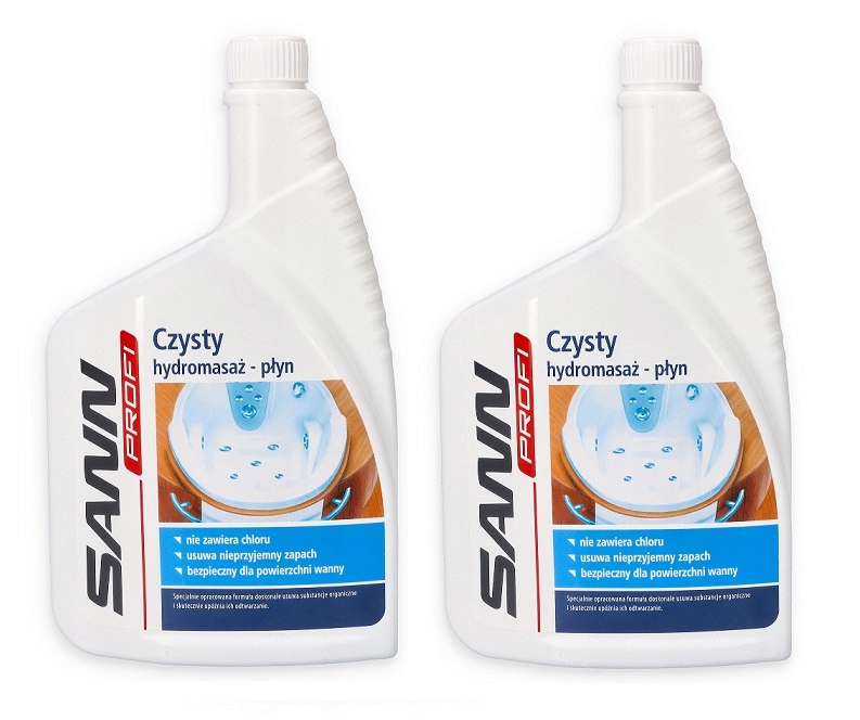 SANN PROFI PŁYN DO MYCIA WANNY Z HYDROMASAŻEM 2x1L