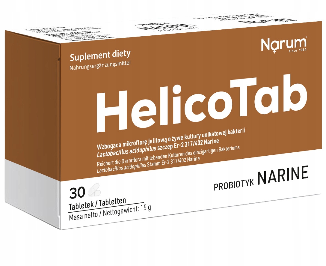 HelicoTab | 30 tabletek | Narum | Probiotyk | Narine
