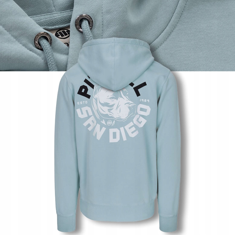 Męska Bluza z kapturem Pitbull Bluza z nadrukiem Washed Dog Sd Kaptur