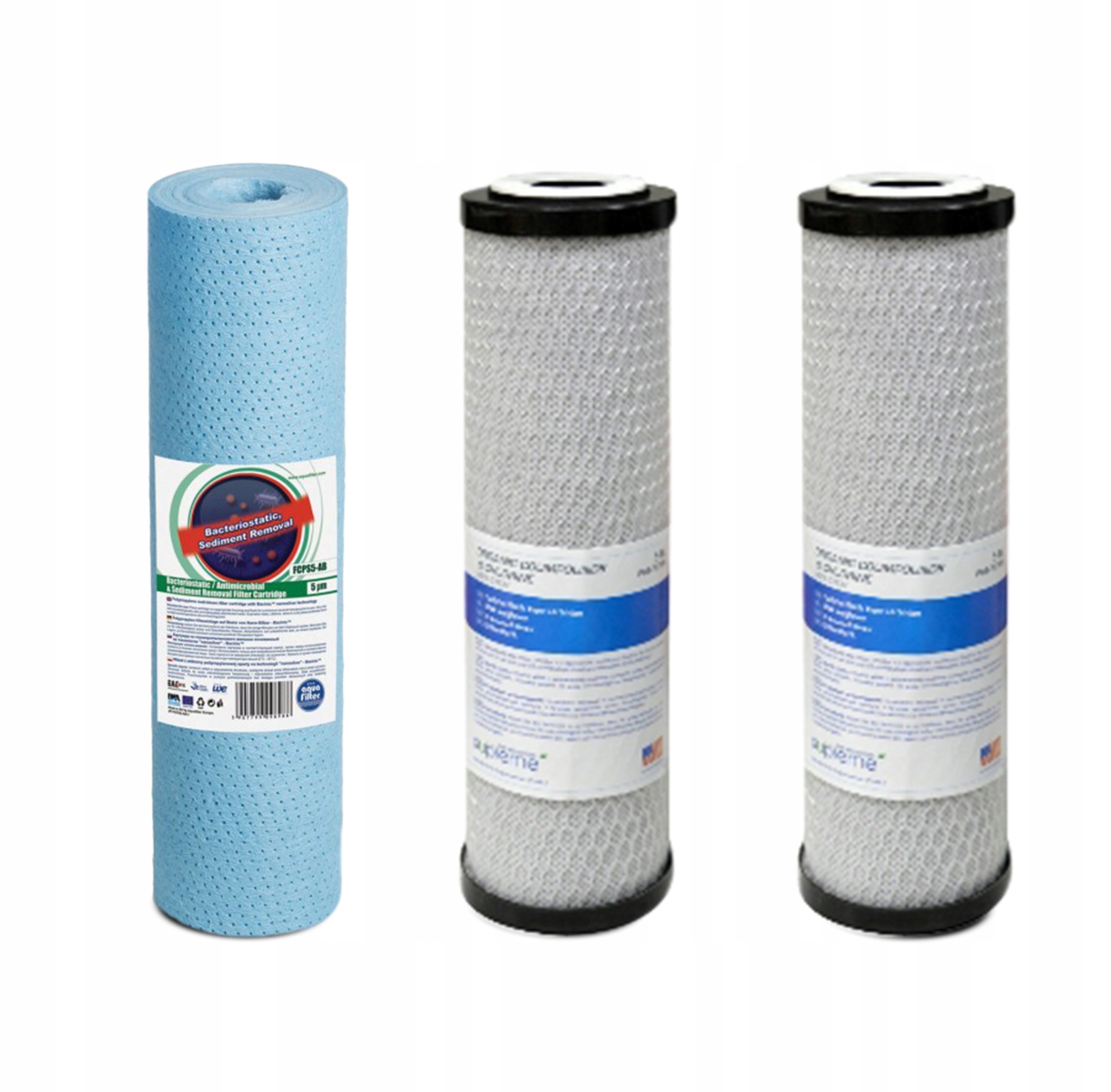 ZESTAW WKŁADÓW: PIANKOWY BAKTERIOSTATYCZNY+WĘGLOWE