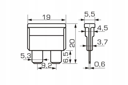 BEZPIECZNIK PŁYTKOWY UNI VAL UNIVAL 7,5A 10 sztuk Rodzaj Płytkowe uni