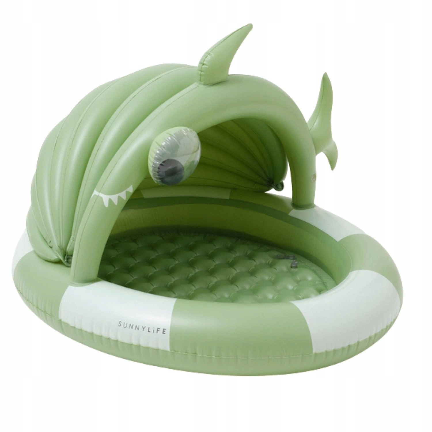 Dětský Bazén Sunnylife se střechou, nafukovací, vodní koule, žralok 120x100