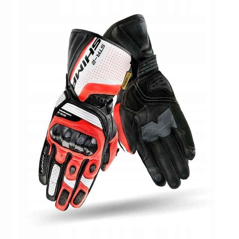 Motocyklové rukavice Shima STR-2 Red Fluo Darčeky
