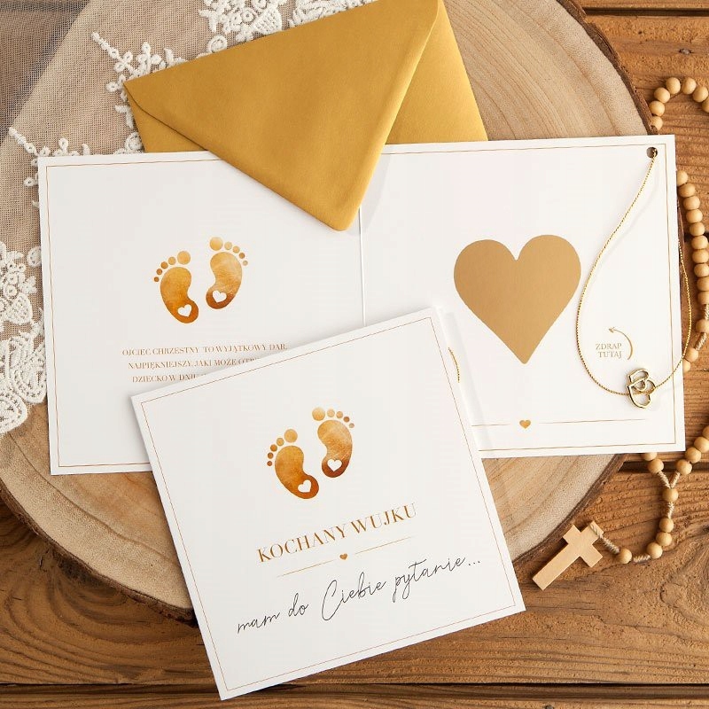 ZDRAPKA CZY ZOSTANIESZ CHRZESTNYM Złote Stópki Marka Sklepykoka