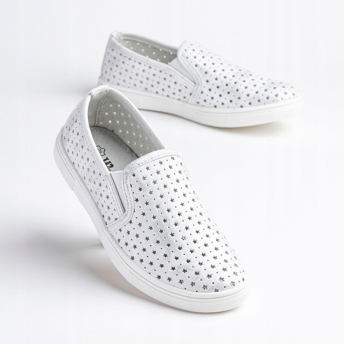 Półbuty AŻUROWE wsuwane wkł.SKÓRA miękkie lekkie WYGODNE urocze Wojtyłko 28 Kod producenta 1029W