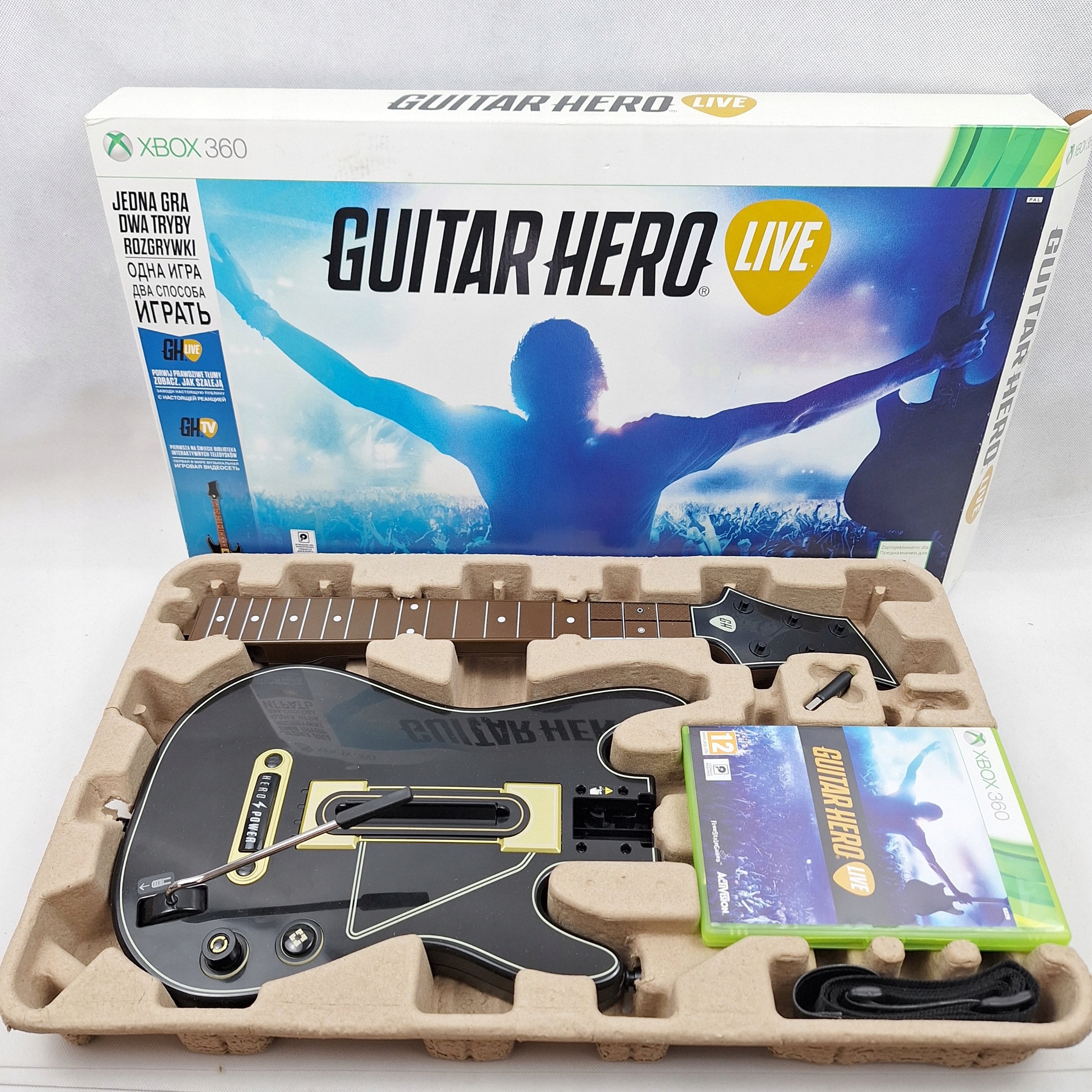 GITARA GUITAR HERO LIVE GRA XBOX 360 X360 PEŁNY KOMPLET W PUDEŁKU Producent Redoctane