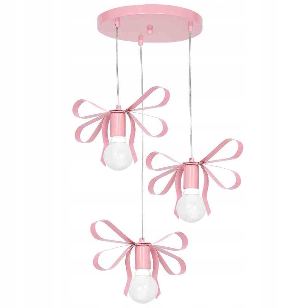 Závesná lampa Emma Pink 3xE27