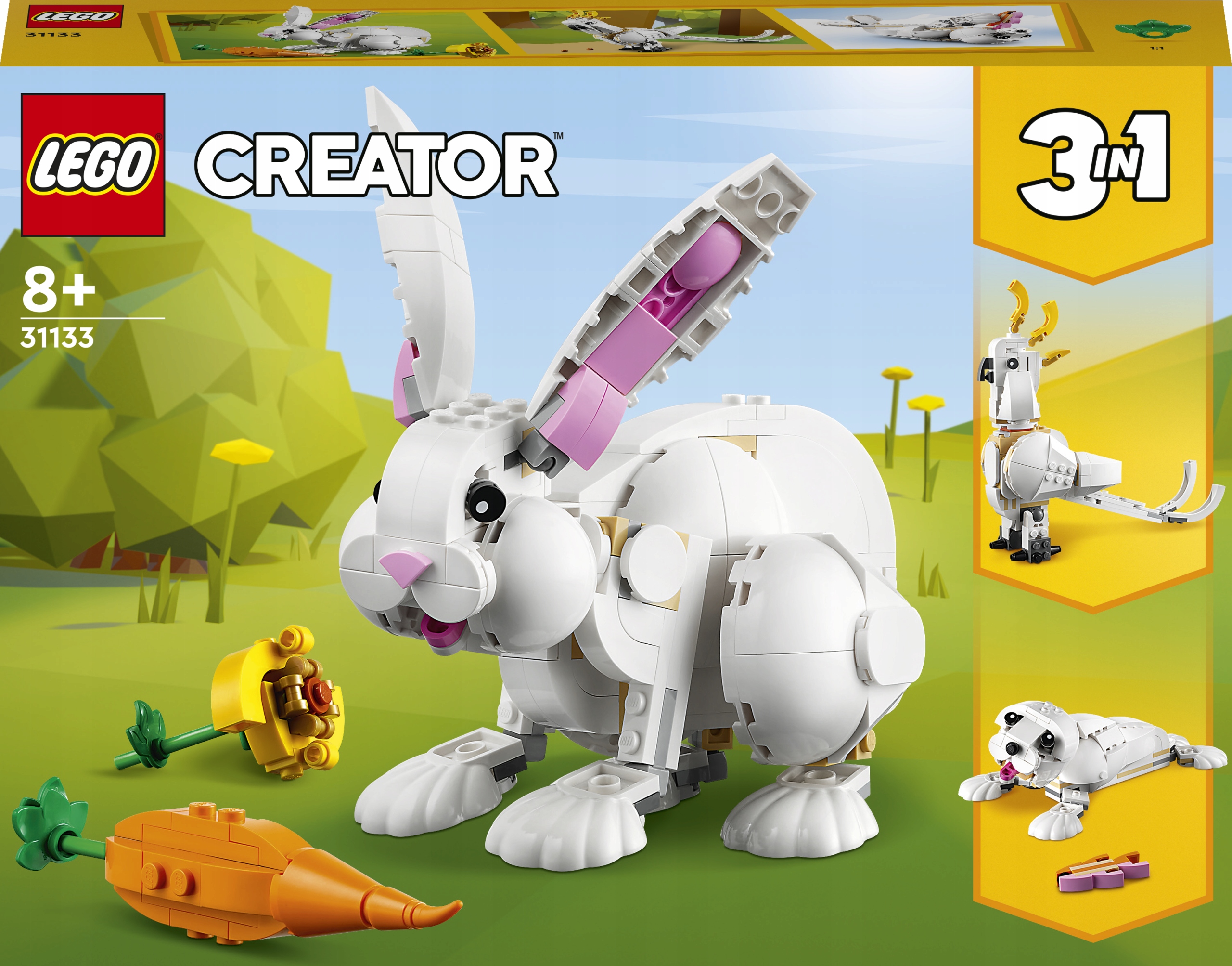 LEGO Creator 3 w 1 31133 Biały królik