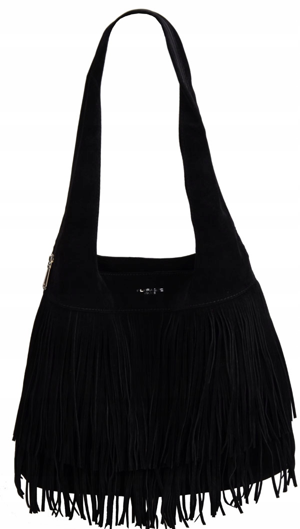 Flora&Co Dámská taška, eko kůže, semiš, černá