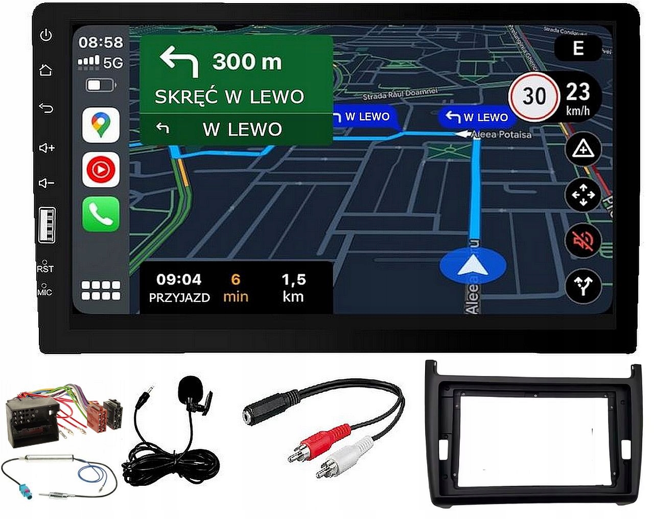 Rádio Vw Polo 2008-2020 Android-auto Carplay Usb MP3 MP5 Bluetooth