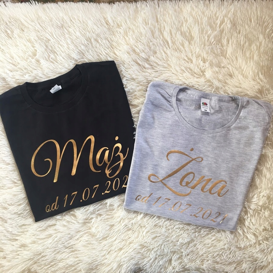 

Zestaw Koszulek Mąż Żona, na ślub