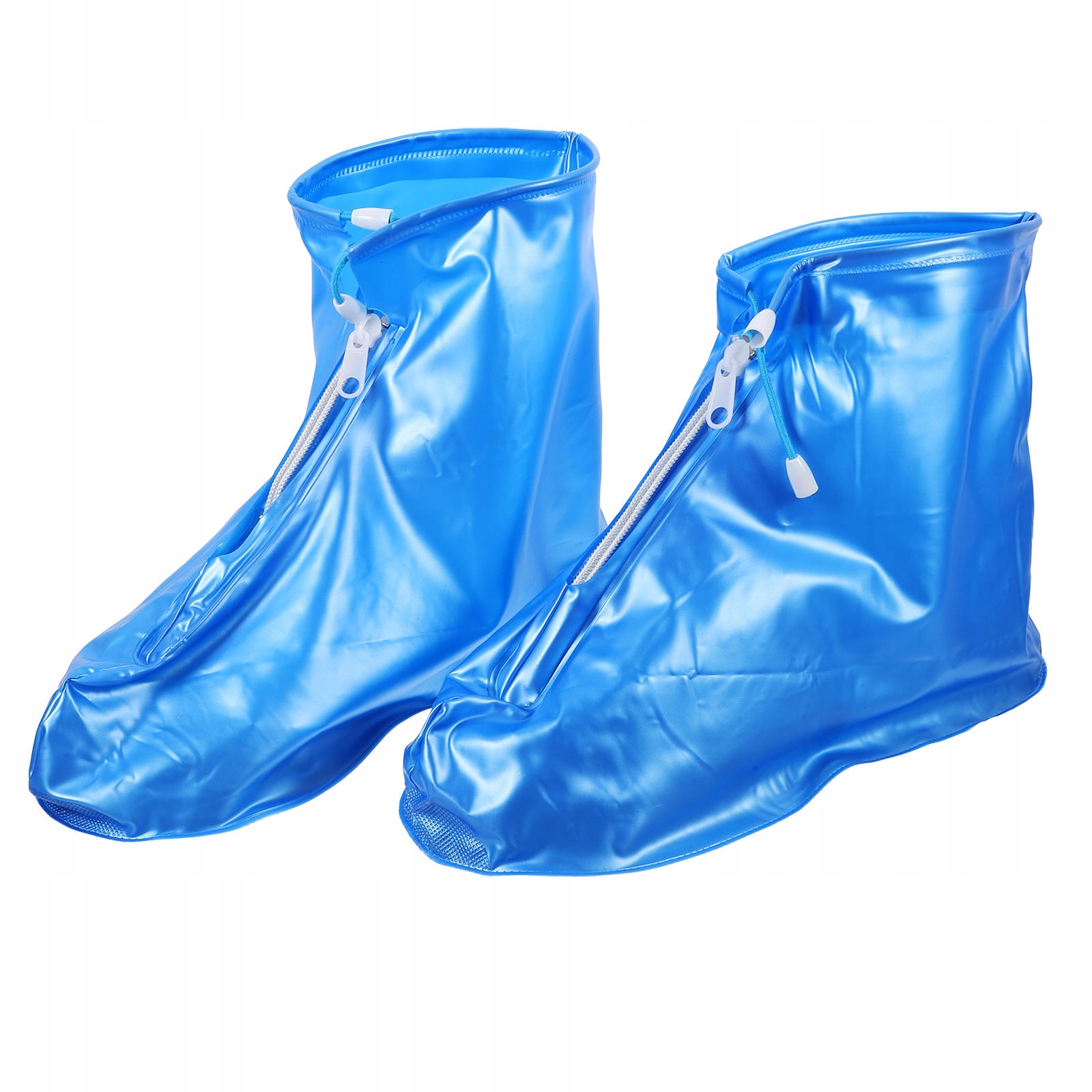 1Pair Lightweight Foldable Blue Rain Boot Protectors for Adults