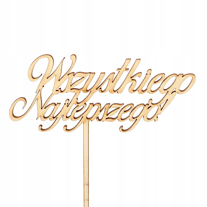 

Topper na urodzinowy tort Wszystkiego Najlepszego