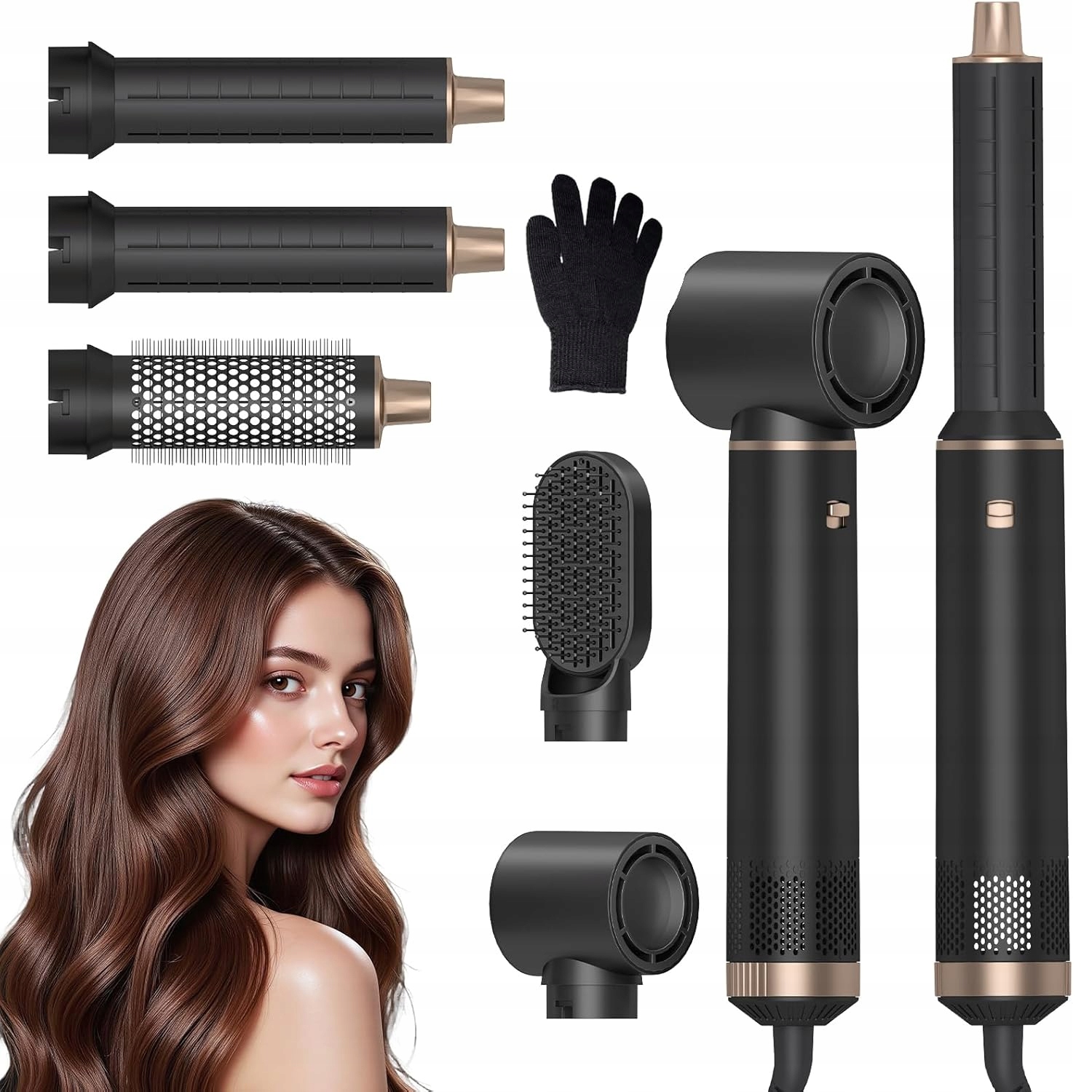 Wielofunkcyjna suszarka do włosów Lokówka 5 w 1 Automatyczna lokówka