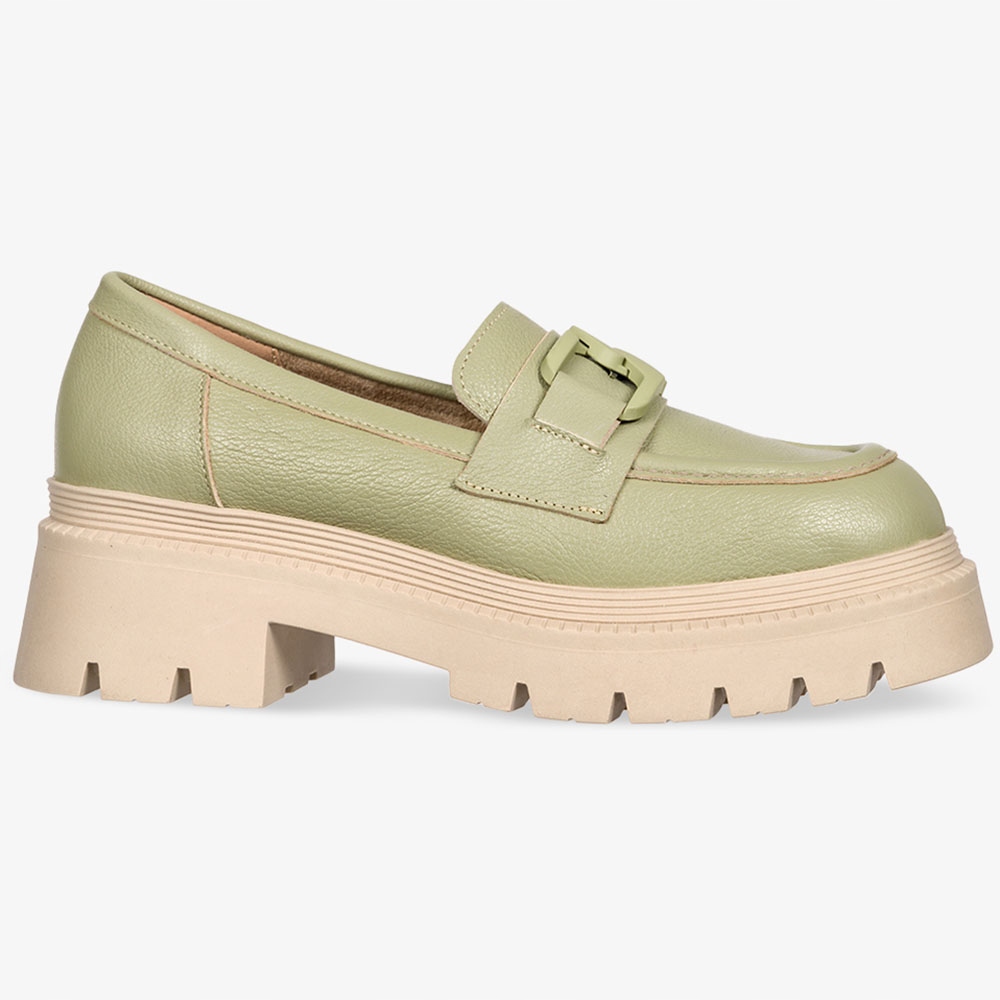 MOKASYNY DAMSKIE PÓŁBUTY SKÓRZANE Z ŁAŃCUCHEM r 37 Oryginalne opakowanie producenta pudełko