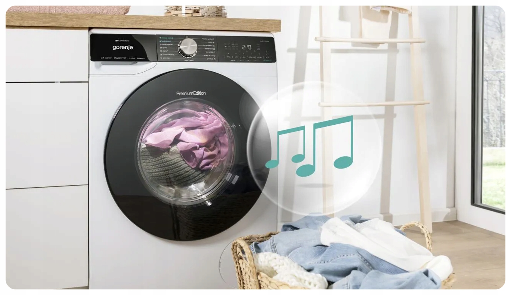 Zestaw GORENJE W1PNA84ATSWIFI3/PL + DPNA83WIFI/PL pralka + suszarka biała Model W1PNA84ATSWIFI3/PL