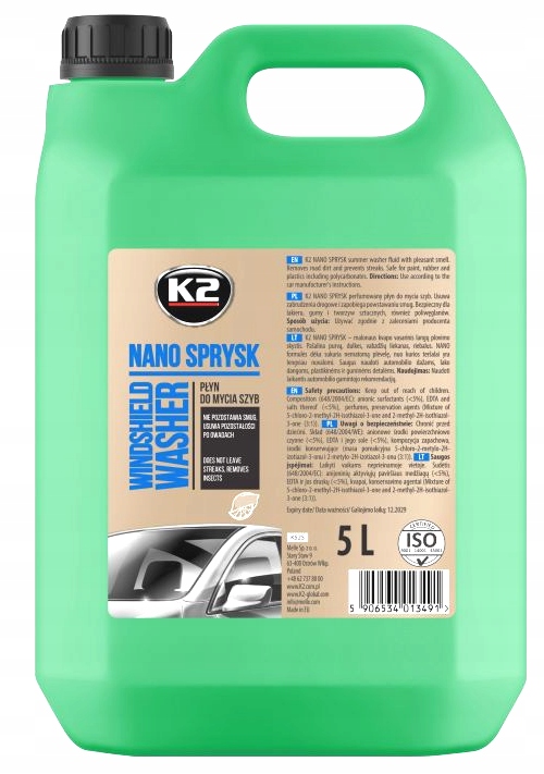 

Płyn Do Spryskiwaczy Letni K2 Nano Sprysk 5L K525