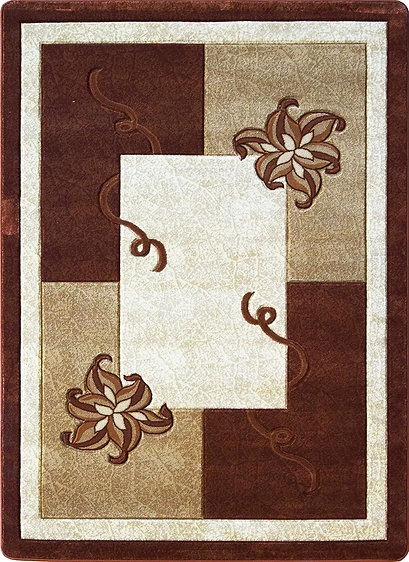 Koberec 140x190 Moderná Obývacia Izba Spálňa Hnedá