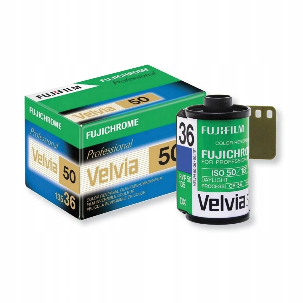Fujifilm Fujichrome Velvia 50/135-36 (barevný pozitivní film)