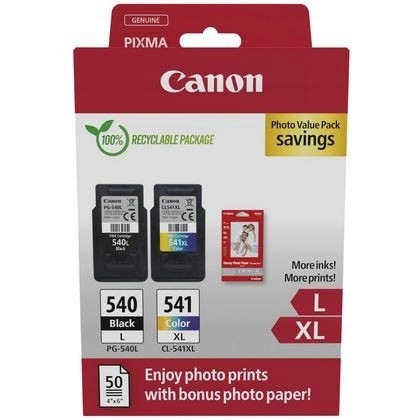 Zestaw Canon PG-540L/CL-541XL tusze+papier foto Value Pack 5224B012