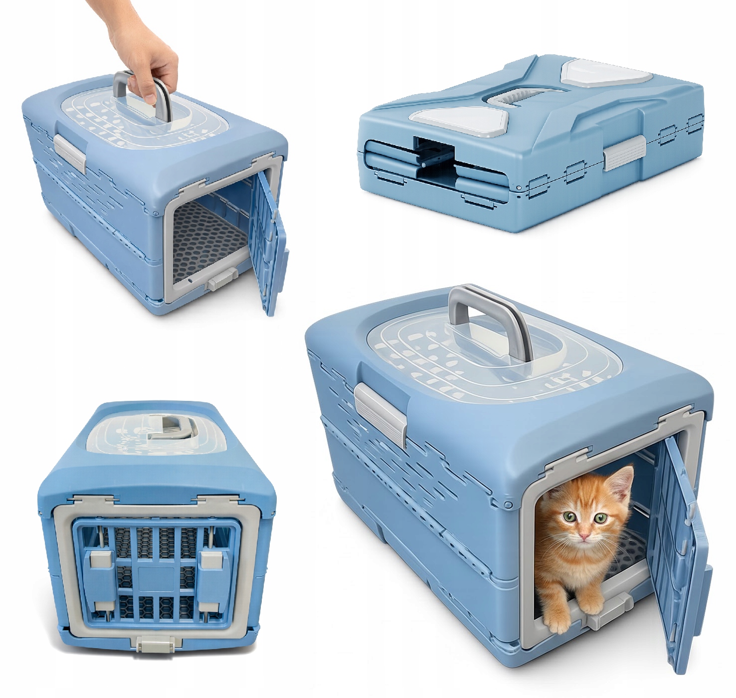 Levně Přepravka letecká taška pro kočky psa a zvířata 47x31x30 (F104)