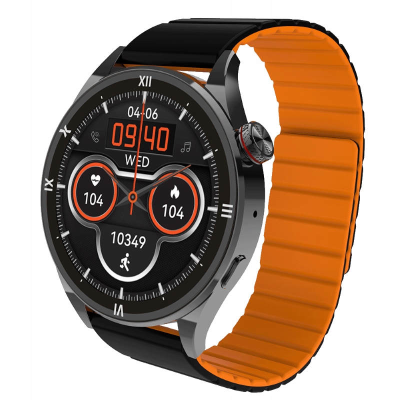 Smartwatch Maxcom FW66 Iron R Ekran Amoled Połączenia Głosowe 2 Paski