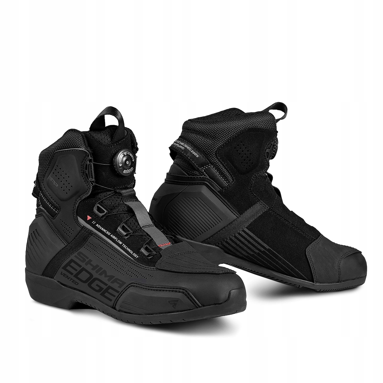 Motocyklové topánky Shima Edge Vent Black 45 Bimoto