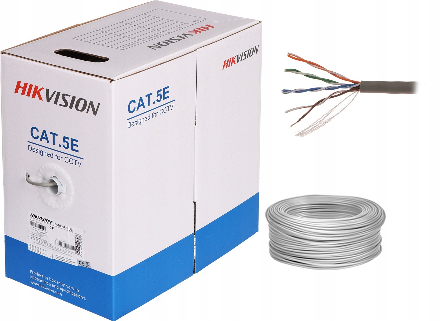 Šroubovací kabel Utp Hikvision kat. 5e 305 m 100% Cu Univerzální pro Ip kamery