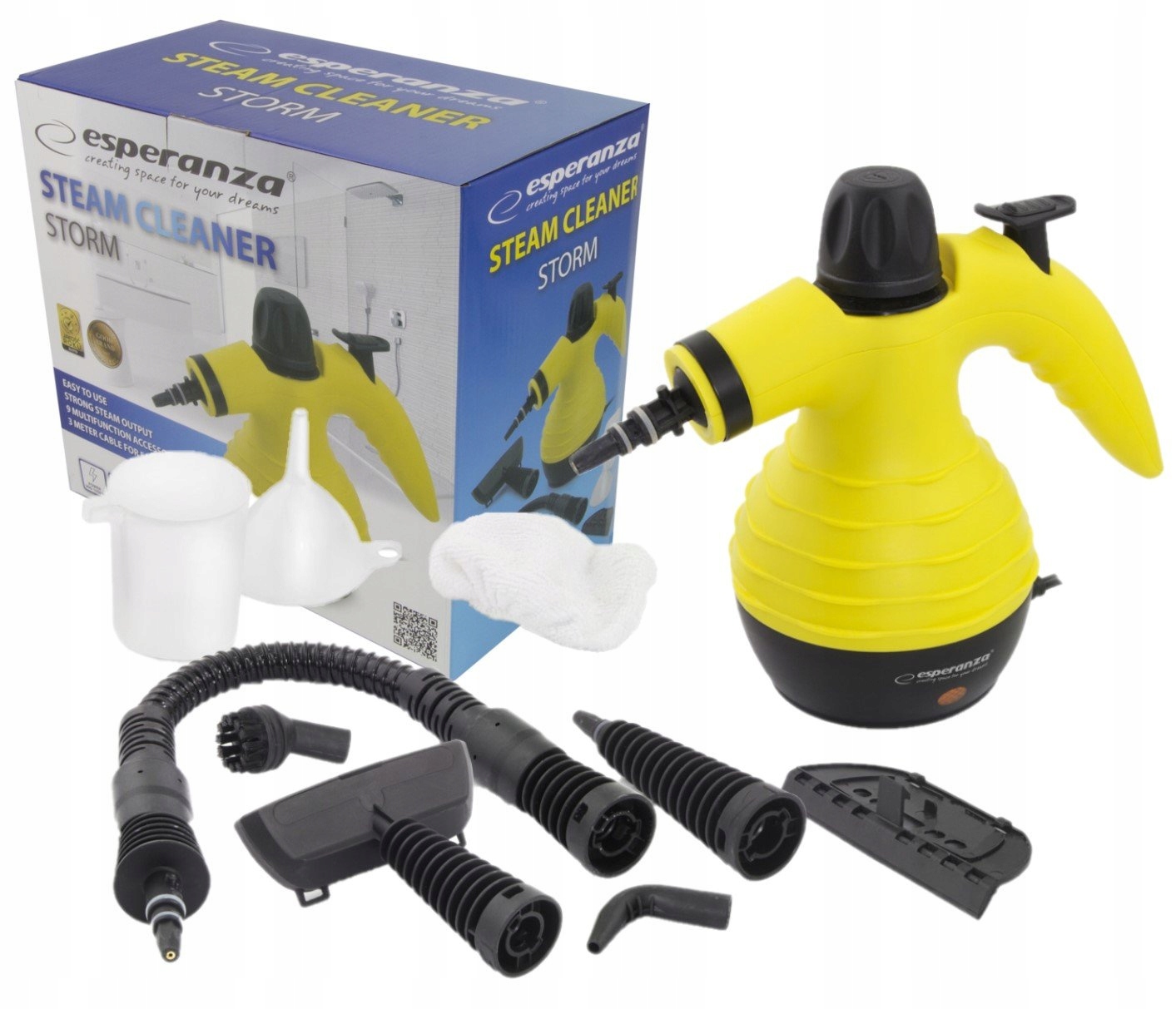 Myjka parowa 900-1050W 3Pa Czyszczenie dezynfekcja 350ml