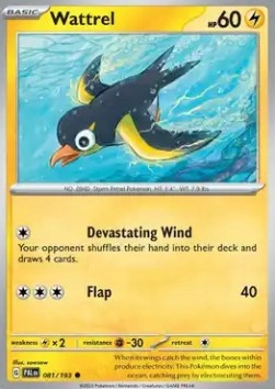 Karty Pokemon (pal 081) Wattrel